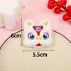 Broche Peluche León Rojo y Blanco de Dibujos Animados, Accesorios Festivos de Año Nuevo, Zapatos Estilo Chino, Sombreros, Ropa, Accesorios para el Cabello, Al por Mayor