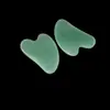 Gua Sha Facial de Aventurina Verde en Forma de Corazón Herramienta de Masaje Facial Aventurina Jade Amazon Más Vendido Acupresión Meridiano Multifuncional