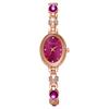 Reloj de Mujer Ovalado Retro con Diamantes Incrustados de Alto Valor, Sencillo, de Moda, con Temperamento, Lujo Ligero, Marca Shangmei de Liu