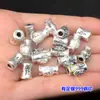 Plata Pura S999 Carácter de la Fortuna Nudo de Bambú Cicada Dorada Cuentas Espaciadoras Cuentas Barril Joyería de Cristal Accesorios Hechos a Mano para DIY