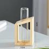 Planta Hidropônica Criativa de Balanço Vaso com Estrutura de Madeira Transparente Recipiente Pequeno Fresco para Mesa Decoração Moderna para Sala de Estar Ornamentos
