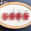 Jingyao rojo rubor fresa Jingmeng Fox colgante cristal rosa colgante diy pulsera pequeño deslizamiento joyería de moda
