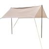 Alfombrilla parasol de goma negra tela Oxford plateada a prueba de lluvia tienda de campaña para camping playa sombrilla pérgola