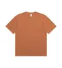 Camiseta de Algodón de Xinjiang 230g Algodón Pesado Manga Corta para Hombre y Mujer Parejas Media Manga Verano Blanca Cuello Redondo Camiseta Básica Holgada