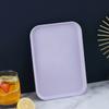 Bandeja de Paja de Trigo Bandeja para Juego de Té Doméstico Bandeja para Tazas de Té Bandeja Rectangular para Fruta Bandeja de Almacenamiento Bandeja de Piezas de Rompecabezas para Niños