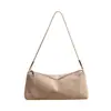 Bolso tipo baguette de gamuza mate estilo coreano, el nuevo bolso de axila de Hengeng, un bolso de hombro minimalista y discreto, un bolso tote versátil para el trabajo