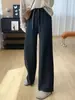 Essencial no guarda-roupa! Calça de moletom slim fit com listra lateral, perna reta solta, bom caimento, calça casual de perna larga para mulheres, calça de outono