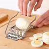 Utensílios de Cozinha de Aço Inoxidável Domésticos Prontos Fatiador de Ovos Fatiador de Ovos Divisor de Ovos Conservados Ferramentas de Cozinha