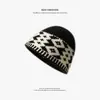 Nuevo gorro de punto de moda con estilo étnico, engrosado para el invierno, creando una atmósfera elegante, versión coreana, gorro de moda para mujer