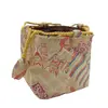 Bolsas Pequeñas Cuadradas de Tela al por Mayor para Fabricantes, Bolsas Pequeñas de Doble Capa con Cuatro Bolsillos para Almacenamiento de Tazas de Té Pequeñas, Bolsas de Regalo para Empaque de Joyería y Bolsas para Manualidades