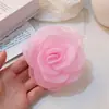 Pinza para el Cabello de Malla con Flores Girly de Lujo Ligero, Diseño de Gama Alta, Pinza para Mechones Laterales, Nuevo Accesorio Versátil para el Cabello