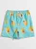 2026 Bermuda de Natação Masculina Verão Perna Reta Tamanho Grande Calça de Cinco Pontos Calça para Águas Termais e Praia Shorts Listrados Calça de Praia Masculina