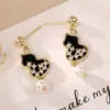 Pendientes de calabaza Fuyun diseño completo alta gama moda temperamento pendientes de circonita perla pendientes con pasador de plata S925