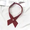 Estudiantes Estilo Universitario Ropa de Graduación Licenciatura vino tinto Corbata Femenina JK Estilo Japonés Lazo DK Masculina Camisa Corbata Accesorios