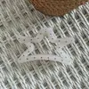 Pinza para el pelo estilo coreano de puntos blancos y negros con estrella para la nuca, elegante y con estilo, pinza de tiburón, accesorio para el pelo