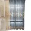Cortinas transparentes bordadas de estilo europeo simple para sala de estar y dormitorio, Cortinas terminadas de estilo europeo para ventanales y balcones, Cortinas transparentes de begonia transfronterizas