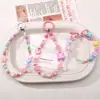 Macaron Acrílico Corazón Cuentas Sueltas DIY Hecho a Mano Casero Pulsera Pulsera Cadena de Teléfono Móvil Accesorios de Joyería