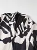 Moda de Exportación Transfronteriza Ropa Europea y Americana para Mujer Estilo Principios de Otoño 2025 Blazer Elegante Versátil de Botonadura Única con Estampado Animal para Mujer