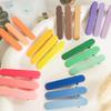 Celebridad de internet ins color caramelo traje de tres degradados horquilla tamaño pequeño dos pinzas de pico de pato redondas pinza lateral para niña horquilla DIY