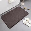 Tapetes de Piso Transfronterizos, Tapetes de Piso de Terciopelo Coral, Tapetes de Piso Domésticos de Espuma Viscoelástica para Baño Absorbentes Engrosados con Piedra en Relieve, Tapetes de Puerta, Hechos a Medida