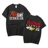 Camiseta unisex de doble cara con estampado de anime transfronterizo DriftAE86InitialD, cuello redondo, manga corta, para verano, R34Sk
