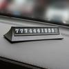 Encuentra una Placa de Número de Estacionamiento Temporal de Doble Cara de Fábrica, Placa de Número de Teléfono para Coche en Movimiento, Placa de Estacionamiento Triangular Giratoria Oculta para Aromaterapia