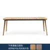 Silla de Ratán de Madera Maciza Mesa de Comedor Patio Villa Hotel Jardín Impermeable Protector Solar Ocio al Aire Libre Mesa y Sillas de Teca para Exteriores
