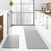 Tapete de Cocina de PVC Transfronterizo, Tapete de Pie Impermeable de Cuero de Tira Larga Engrosado, Tapete Antideslizante, Tapete Doméstico a Prueba de Aceite y Lavable