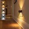 Luz Noturna Indutiva GY274 Três Temperaturas de Cor Mini Tipo Lente Cilíndrica Emissão para Cima e para Baixo Pequena Luz Noturna de Mesa Tipo Plug-in