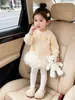 Vestido Moletom para Meninas Outono e Inverno 2025 Nova Moda Vestido Bufante para Bebê Doce Vestido Princesa de Comprimento Médio Atacado