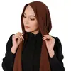 Gorro Pasamontañas con Capa Base Integrada, Gorro Elástico con Banda Elástica Ancha, Bufanda y Gorro de Algodón Puro Todo en Uno