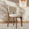 Silla de Comedor de Madera Maciza Simple Moderna Mesa y Sillas de Comedor para el Hogar Silla con Respaldo de Lujo Ligero Silla de Tocador Silla de Diseñador para Casa de Huéspedes Hotel