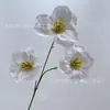 3 Tulipanes Artificiales, Flores Artificiales para Boda y Decoración del Hogar, Flores Artificiales al por Mayor para Decoración de Hoteles, Comercio Exterior Transfronterizo