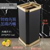 Papelera de acero inoxidable para lobby de hotel con columna para colillas y cenicero para área de fumadores exterior elevador Zhao Zhuyou