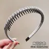 Faixa de Cabelo Antiderrapante de Encaixar com Dentes para Lavar o Rosto Headband Simples Japonês Coreano Textura Fosca Coreana Presilha de Cabelo Versátil de Plástico Coleção