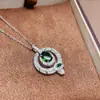 Pingente Designer Estilo Cobra Safira Estrela Natural Diopsídio Prata 925 Cravejado Design Móvel Pingente Atacado