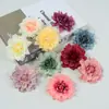 Flores Artificiais Materiais DIY Flor Feita à Mão Grampo de Cabelo Adorno de Cabeça Chapéu Acessórios de Flor Estilo Nórdico Cor de Outono Gérbera Flores para Decoração de Casa