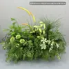 Arranjos de Flores para Casamento, Arranjos de Flores Estilo Floresta, Arranjos de Orquídeas Chidori, Decorações para Banquete de Noivado, Decorações de Janela Verdes e Brancas