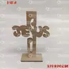 Decoraciones de Madera, Cruces de Madera de Halloween, Arte en Madera, Artesanías Hechas a Mano, Adornos de Decoración de Ambiente, Tallados en Madera, Madera Maciza