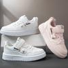 Zapatos Blancos para Niños, Tenis para Niñas, Nuevos Zapatos Casuales de Dibujos Animados para Primavera y Otoño, Tenis Versátiles de Suela Suave para Niños Mayores Niñas
