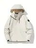 Chaqueta con capucha transpirable de fábrica lista para envío transfronterizo para primavera y otoño, adecuada para montañismo, deportes, ocio y actividades al aire libre, cortavientos 3 en 1