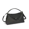 2026 Nuevo Bolso de Hombro Simple con Hebilla en T de Piel de Vaca de Primera Capa Versátil para el Trabajo Cuero Suave Sensación de Alta Gama Bolso de Mano Bolso de Hombro para Mujer