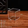 Caixa de Armazenamento de Acrílico Plástico Transparente Quadrada Caixa de Exibição Caixa de Embalagem para Lembrancinha Presente Biscoito Doce Chá