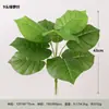 Decoração de Parede com Folha de Costela de Adão Artificial para Venda por Atacado Pequenos Ramos de Folhas Fundo de Parede Arranjo de Flores Plásticas Folha de Costela de Adão Artificial