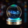 Regalo de bola de cristal luminosa con tallado interno 3D transfronterizo, decoración, luz nocturna degradada colorida, regalo al por mayor para compañeros de clase