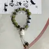 Pulsera de Cerámica Jingdezhen Borla de Estrella Cuerda Trenzada Pulsera de Cerámica Estilo Étnico Estudiante Cuerda Trenzada a Mano Puesto de Joyería