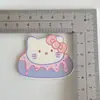 Novos acessórios divertidos de comida para brincar, gatinho KT de acrílico, tiara DIY, adesivo de cola de creme para capa de celular, patch, furo, sapatos, atacado