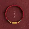 Pulseira da Sorte para Mulheres, Pulseira de Fio Vermelho para Amizade de Luxo Leve Tendência, Doce e Estilosa para Presente de Casal