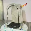 Tienda de Pesca Exterior Personalizada, Tienda de una Persona a Prueba de Mosquitos Transfronteriza, Tienda Transparente de PVC sin Instalación