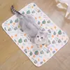 Alfombrilla de verano para dormir para gatos, alfombrilla de látex refrigerante para mascotas, alfombrilla para perros, cama para perros, almohadilla refrigerante de seda de hielo, alfombrilla de hielo, suministros, cama para gatos